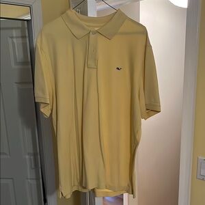 Vineyard Vines Men's Yellow Polo Shirt